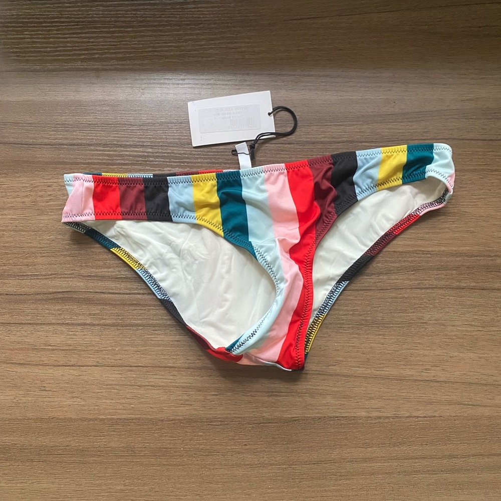 Solid and Striped Bikini Bottom